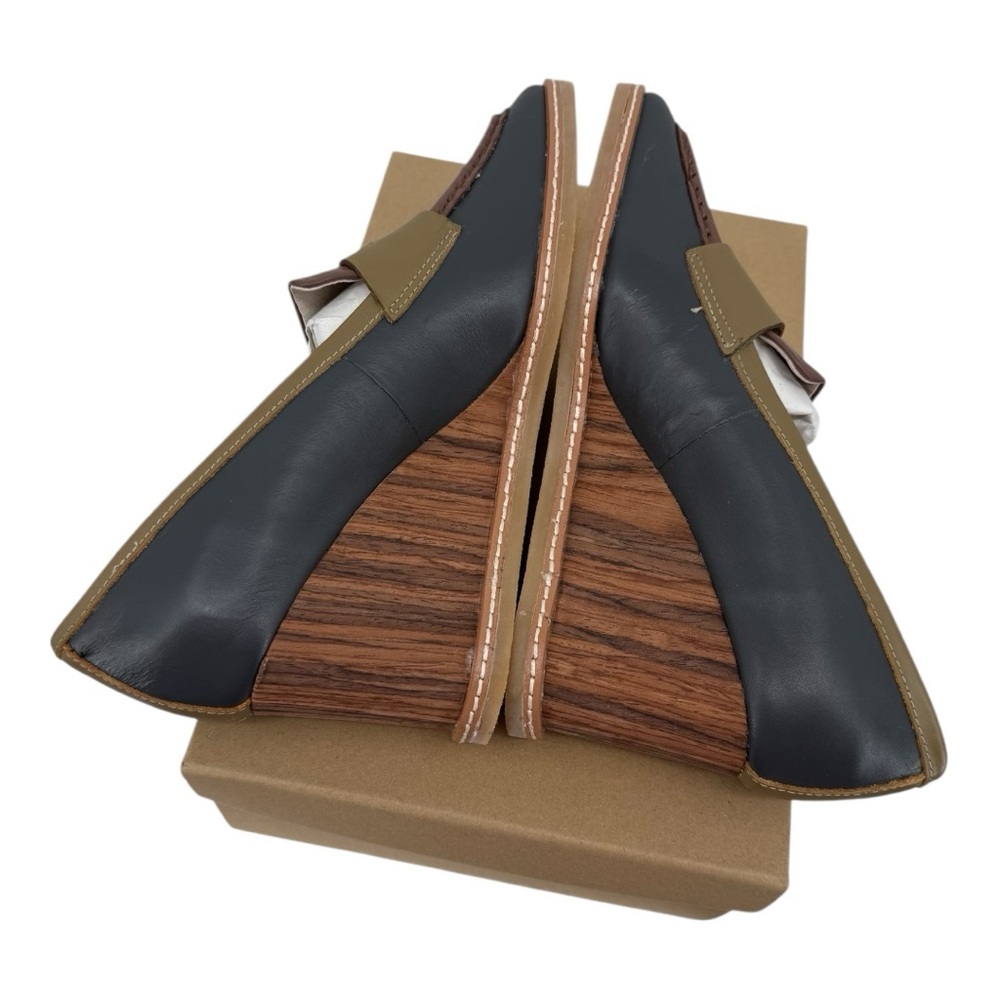 Sanctuary Cadence Leather Penny Loafer Wedge NIB Eco Chic Style 523258 - Picture 8 of 16